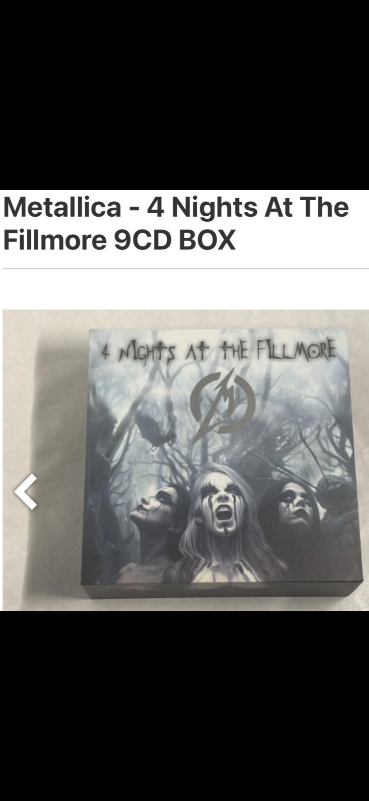 Metallica 4 Nights at The Fillmore 2011 9CD box set Metallica 4 Nights at The Fillmore 2011 9CD box set