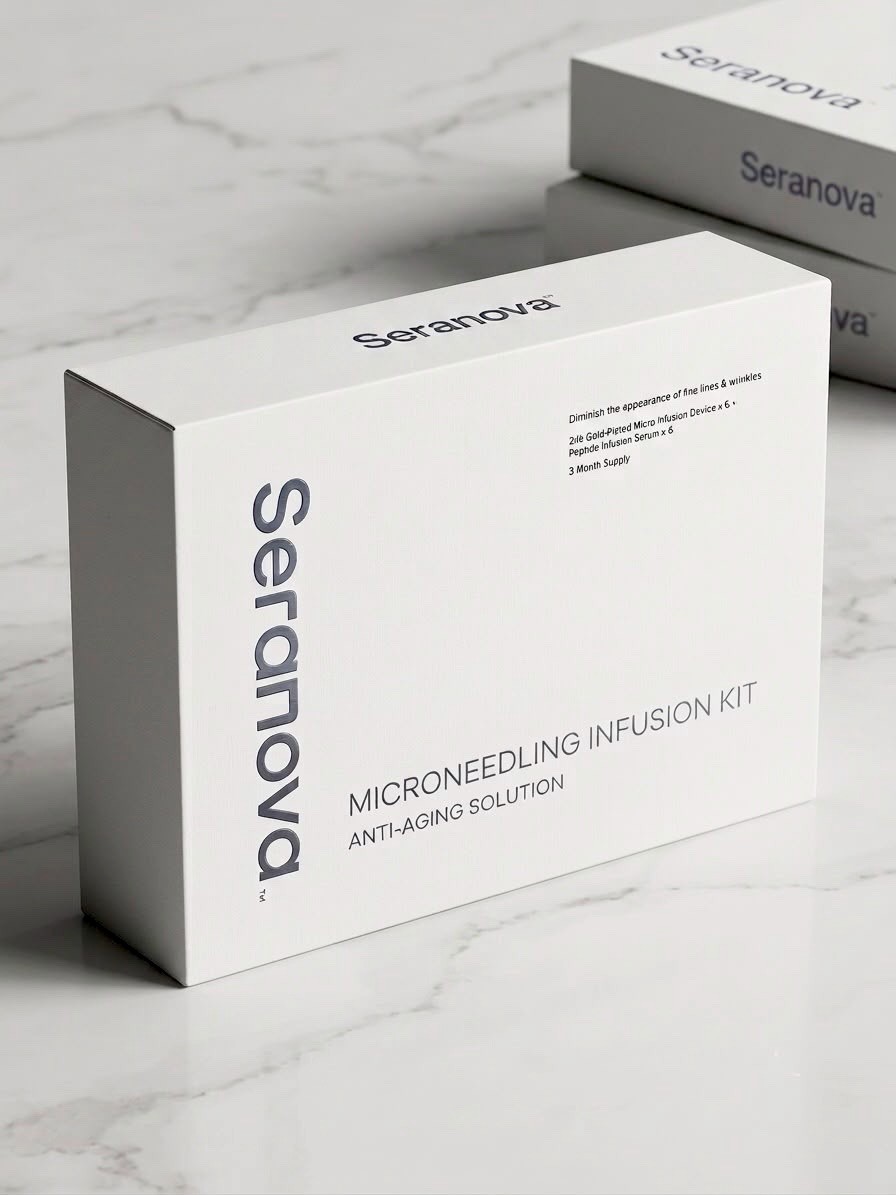 Seranova 3 month Infusion Kit for Face Wrinkles Firming HA Collagen