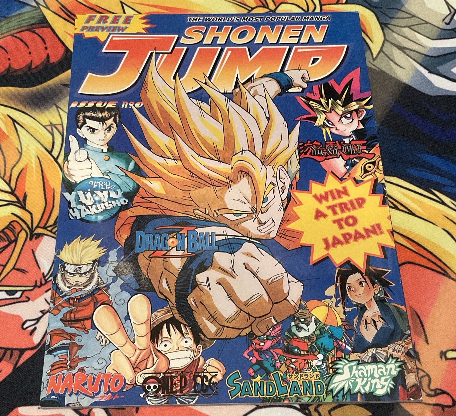 W/INSERTS Shonen Jump #0 2002 Viz Comics Dragon Ball Z One Piece Yu-Gi-Oh Naruto