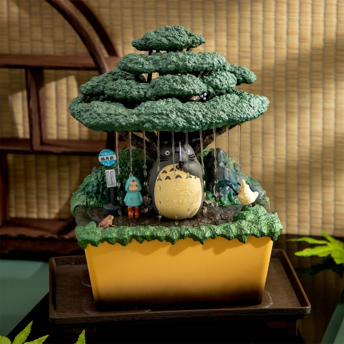 Studio Ghibli My Neighbor Totoro Water Garden Bonsai Figure From JAPAN #MD746