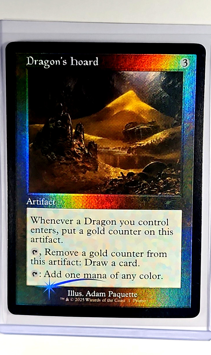 2025 MTG Magic The Gathering WPN Gateway Promo Retro Foil #1 Dragon's Hoard LP