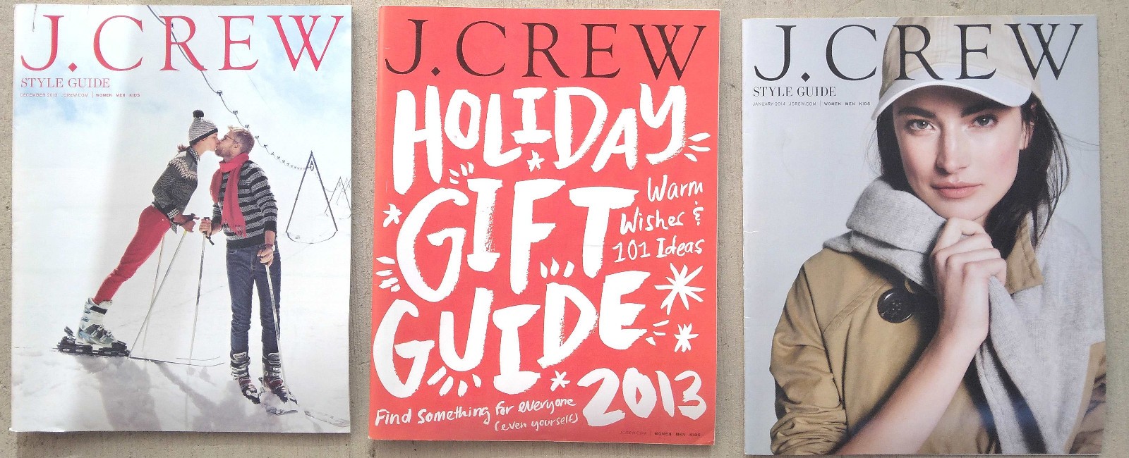 3 Vintage J. Crew Catalogs Style Guides December HOLIDAY GIFT 2013 January 2014 3 Vintage J. Crew Catalogs Style Guides December HOLIDAY GIFT 2013 January 2014