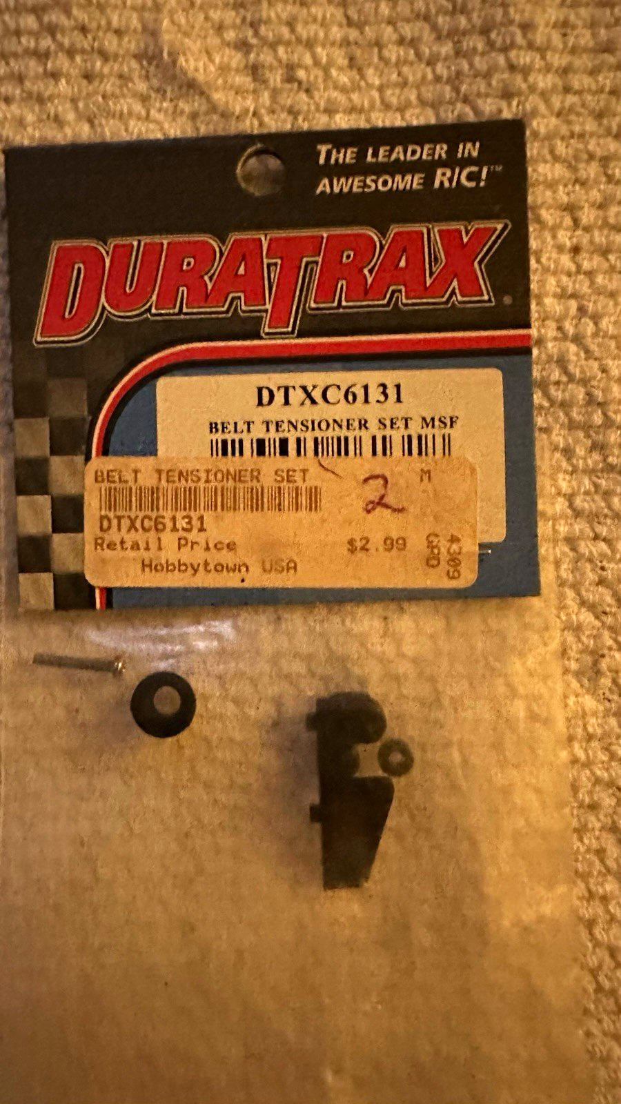 DuraTrax Belt Tensioner Set MSF RC Part, MPN DTXC6131, Age 17+ DuraTrax Belt Tensioner Set MSF RC Part, MPN DTXC6131, Age 17+