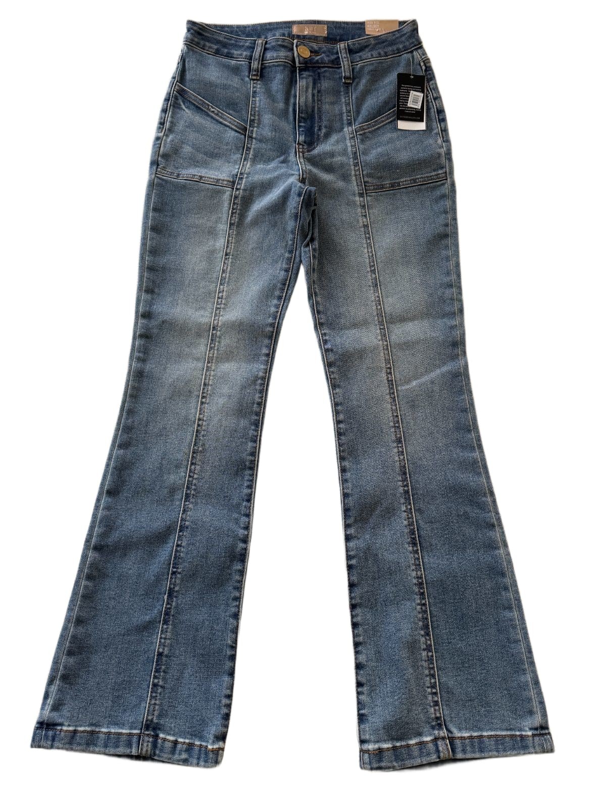 Kut From The Kloth Kelsey High Rise Ankle Flare Jeans Womens Size 0 Blue NWT $10 Kut From The Kloth Kelsey High Rise Ankle Flare Jeans Womens Size 0 Blue NWT $10