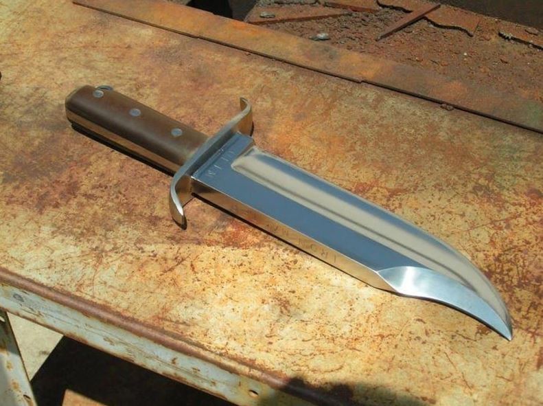 Custom Handmade 10mm Massive Steel Heavy Duty Bowie Knife D2 Camping Hunting