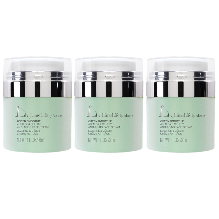 X3 Lime Life Green Smoothie Anti-Aging Face Cream - 3 fl oz