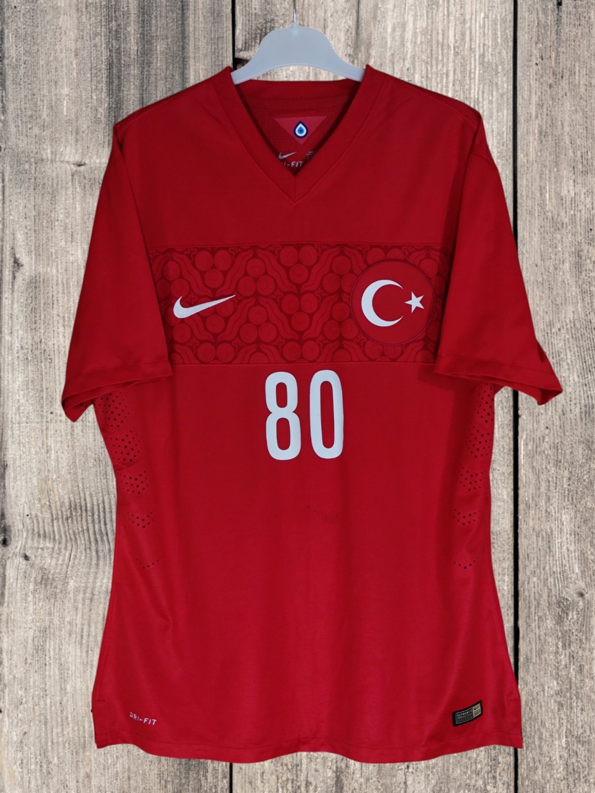 Turkey PLAYER ISSUE 2014 Home Nike Soccer Jersey Football Shirt Men\'s Size XL