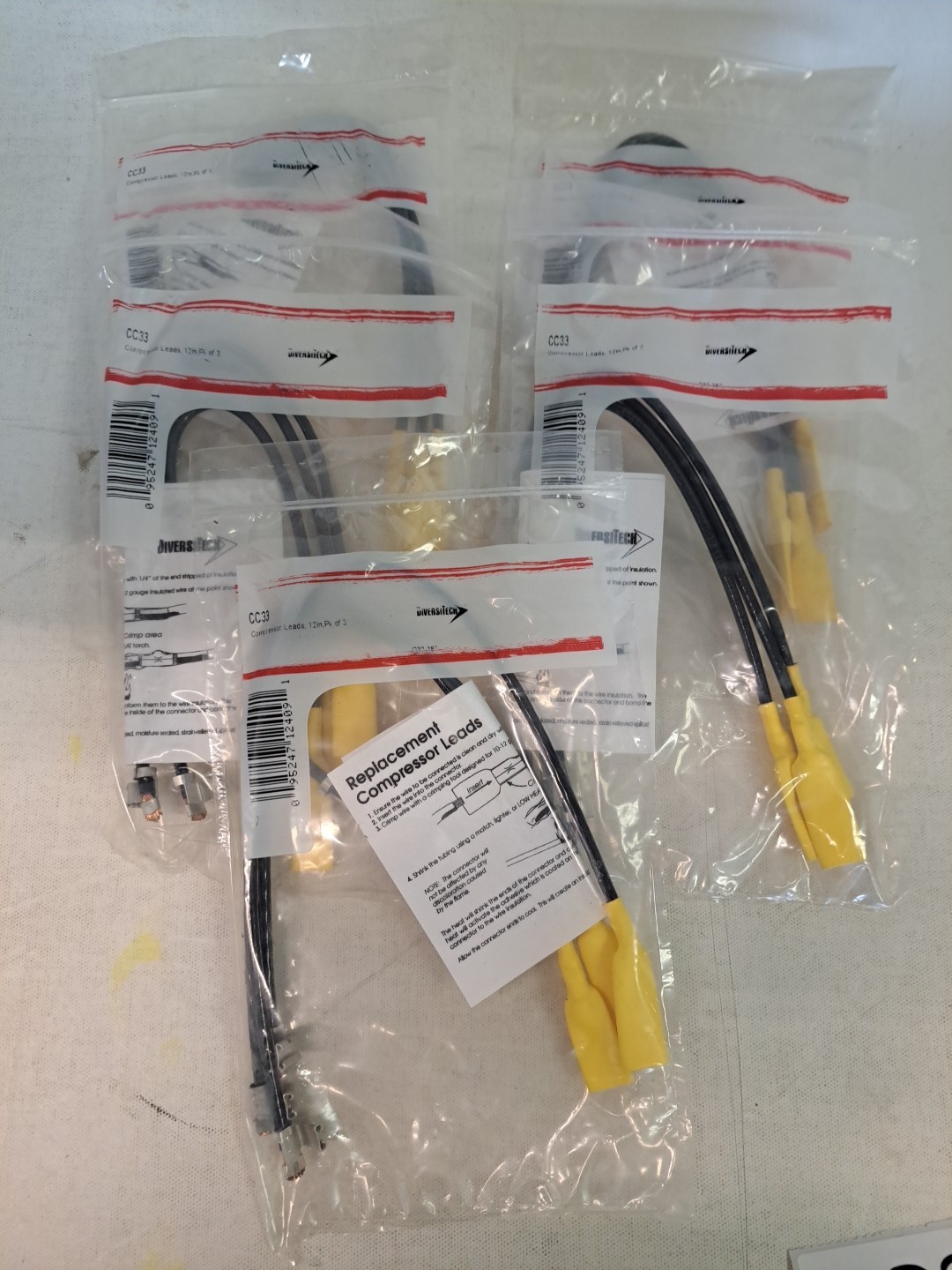 Lot of 5  DiversiTech CC33 Replacement Compressor Leads  NEW