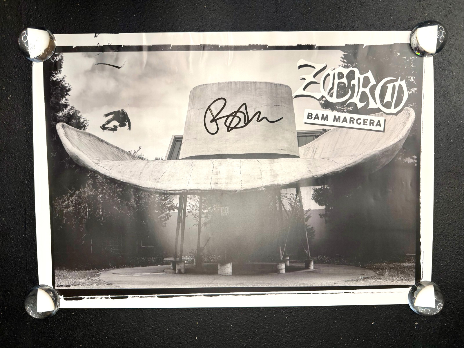 SIGNED Zero x Bam Poster Thrasher Mag Print 22.75 x 15
