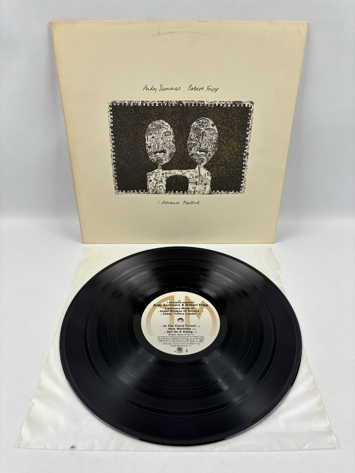 Andy Summers Roger Fripp I Advance Masked Vinyl LP 1982 Original A&M SP-4913