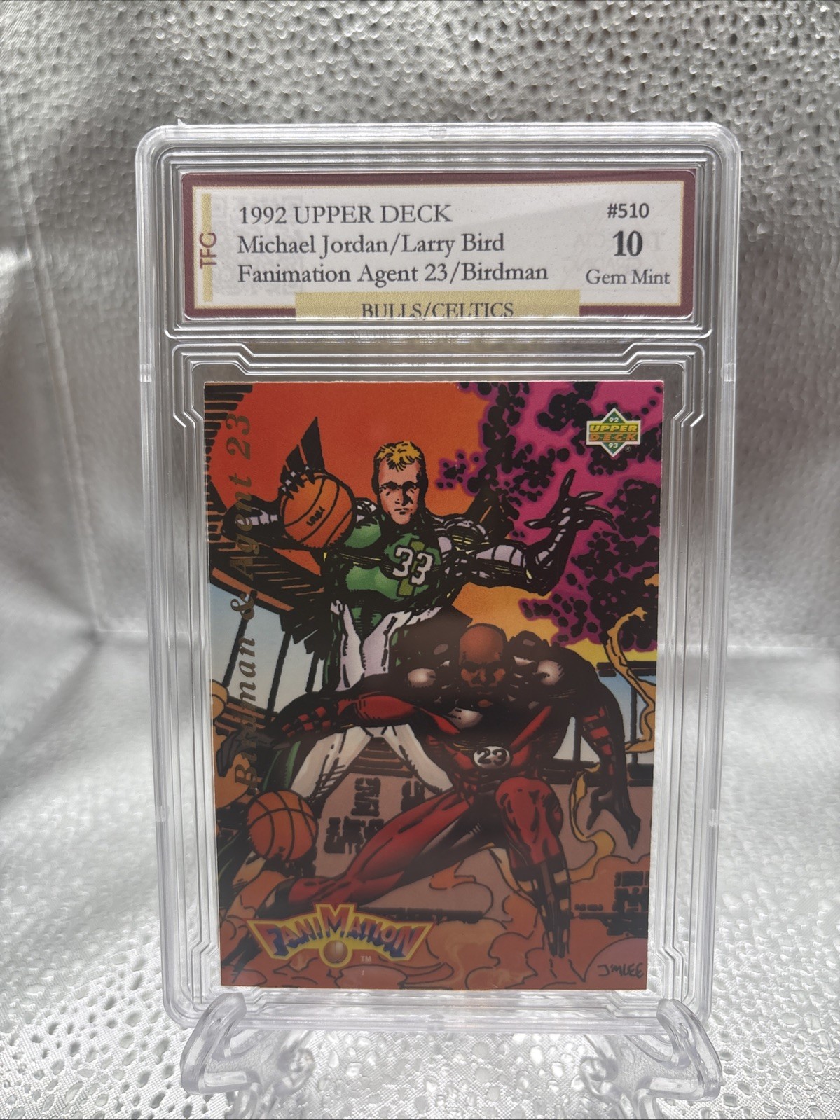 1992 Upper Deck Michael Jordan/Larry Bird Fani Agent 23/BirdMan #510 GEM 10 1992 Upper Deck Michael Jordan/Larry Bird Fani Agent 23/BirdMan #510 GEM 10