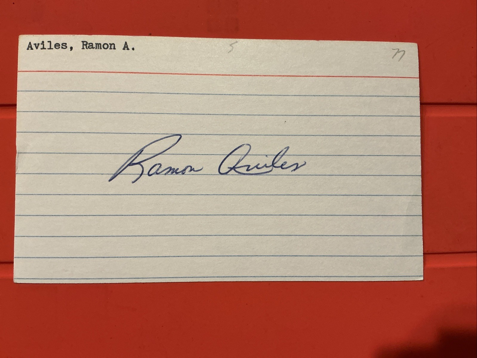 Ramon Aviles🔥🔥MLB Debut: 1977 Boston Red Sox🔥🔥Autograph 🔥🔥
