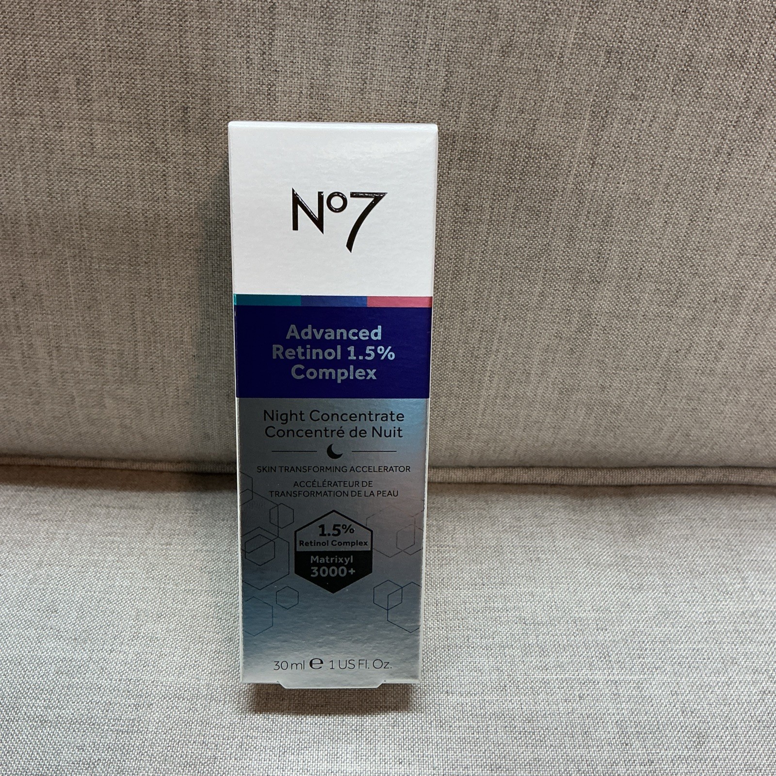 NO7 Advanced Retinol 1.5% Complex Night Concentrate, 1 fl oz. Anti-Aging
