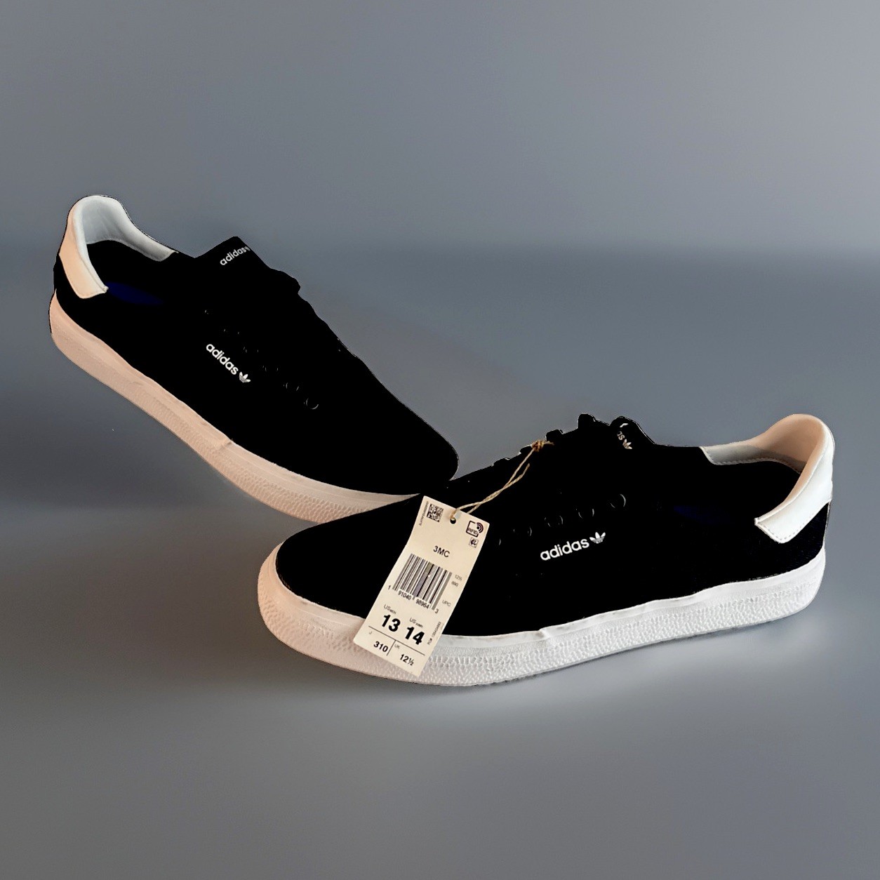 Adidas 3MC Vulc Black/Cloud White Mens Size 13, $5 flat fee shipping NEW