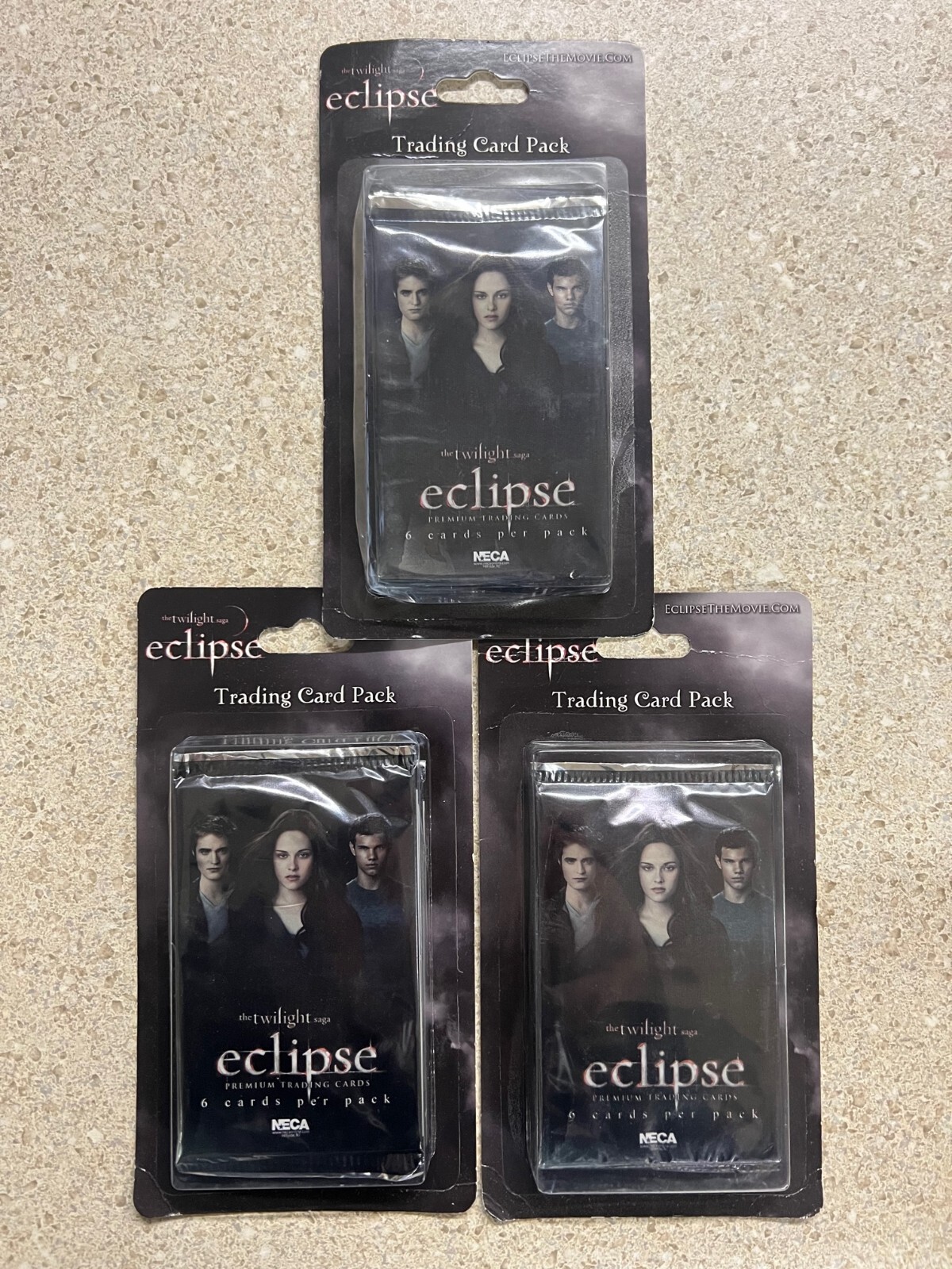 Lot of 3 Neca The Twilight Saga: Eclipse Trading Card Pack 3ct New Sealed Lot of 3 Neca The Twilight Saga: Eclipse Trading Card Pack 3ct New Sealed