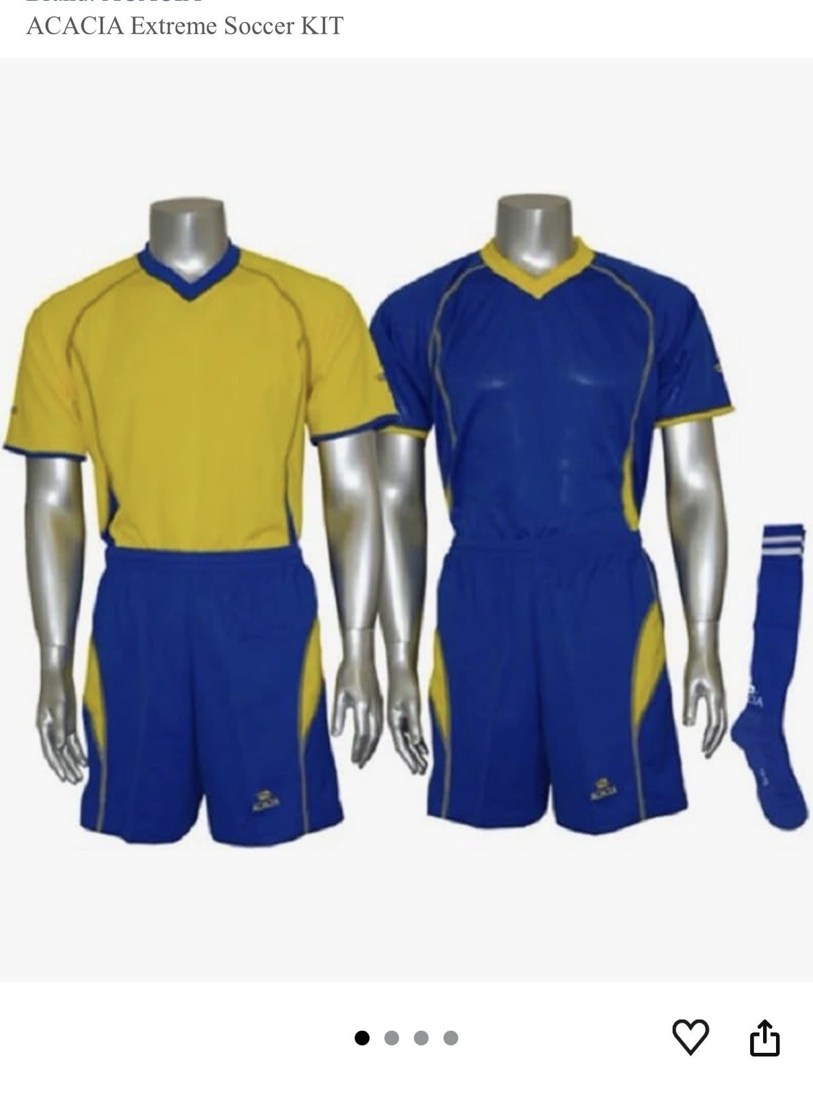 ACACIA . SPORTS EXTREME 74-PIECE HOME & AWAY TEAM UNIFORM SET