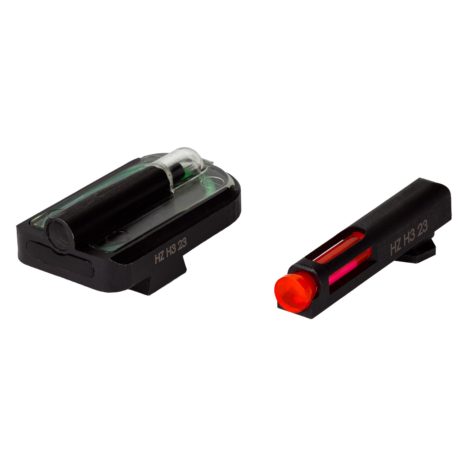 Hi-Viz FastDot H3 Tritium Fiber Optic Night Sight Set Glock MOS 9mm 40