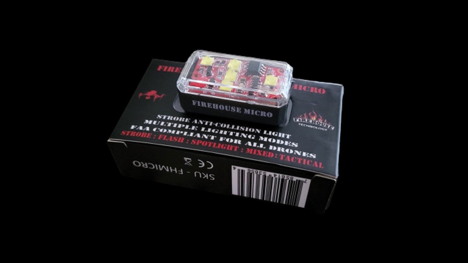 FIREHOUSE MICRO DRONE STROBE LIGHT (RED) SPOT LIGHT DJI MINI AUTEL