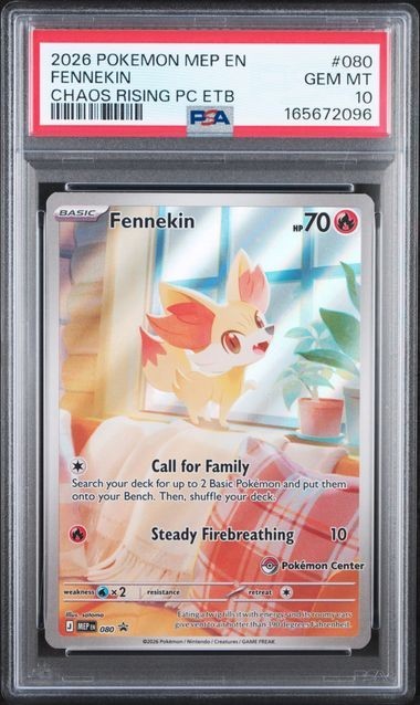 2026 POKEMON CHAOS RISING POKEMON CENTER ETB PROMO #080 FENNEKIN PSA 10 2026 POKEMON CHAOS RISING POKEMON CENTER ETB PROMO #080 FENNEKIN PSA 10