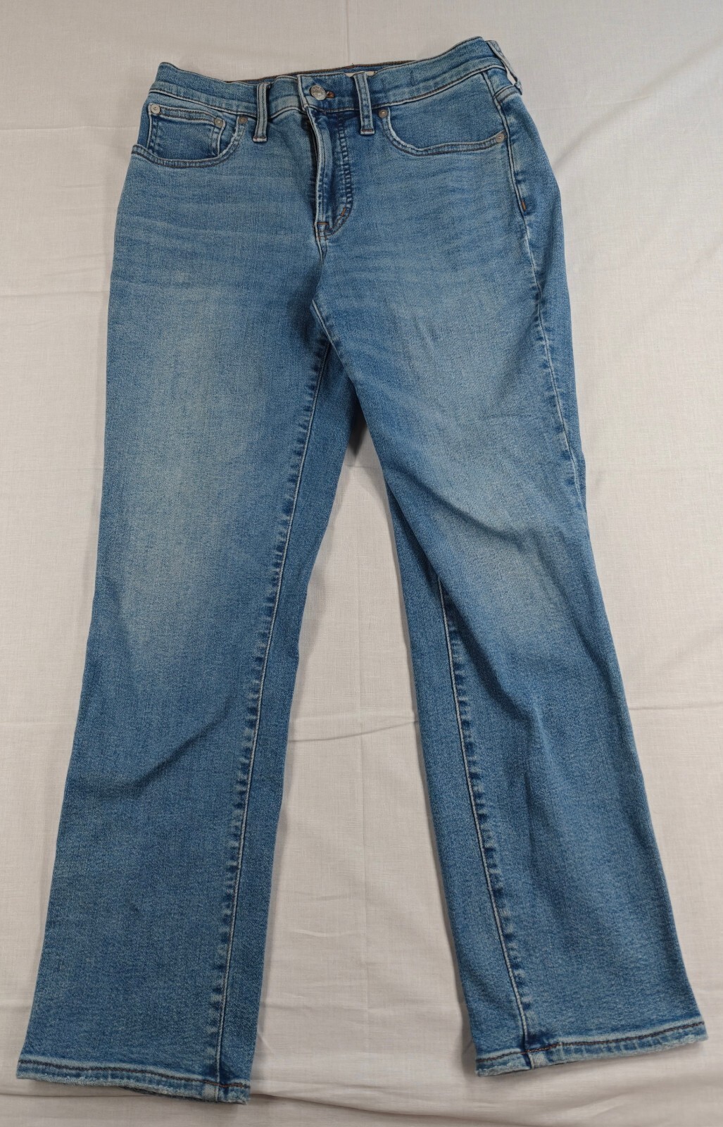 Madewell Women’s Blue Stretch Jeans Bootcut Flare Mid Rise Tencel Denim