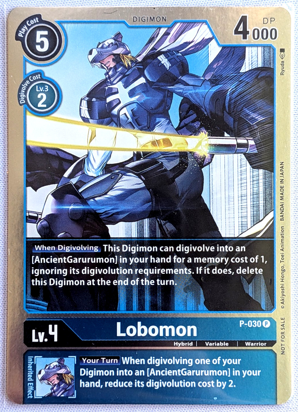 Lobomon P-030 Promo Foil Great Legend Power Up Pack Digimon CCG