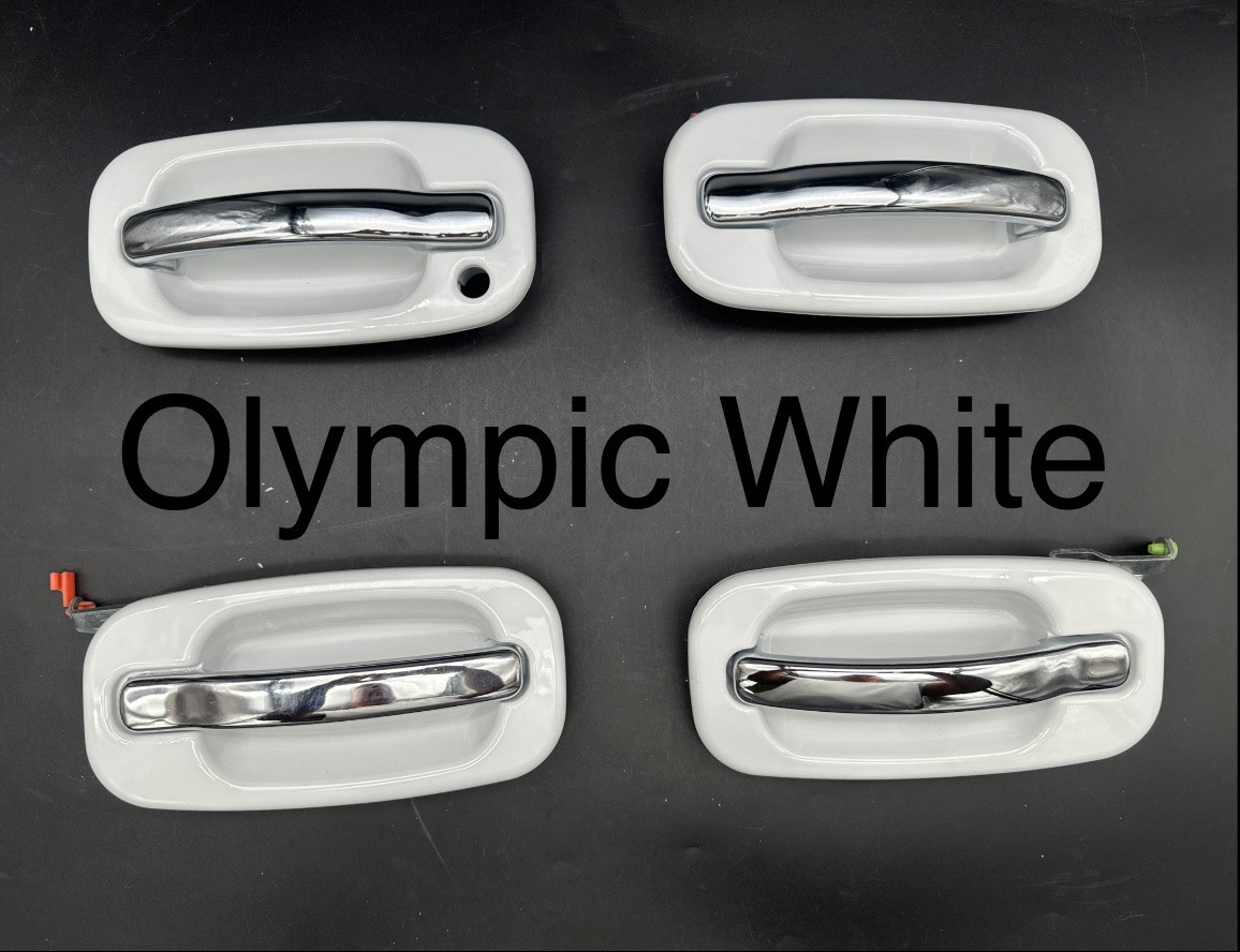 1999-2006 Chevy Silverado Sierra Suburban Yukon - DOOR HANDLE SET 4 White