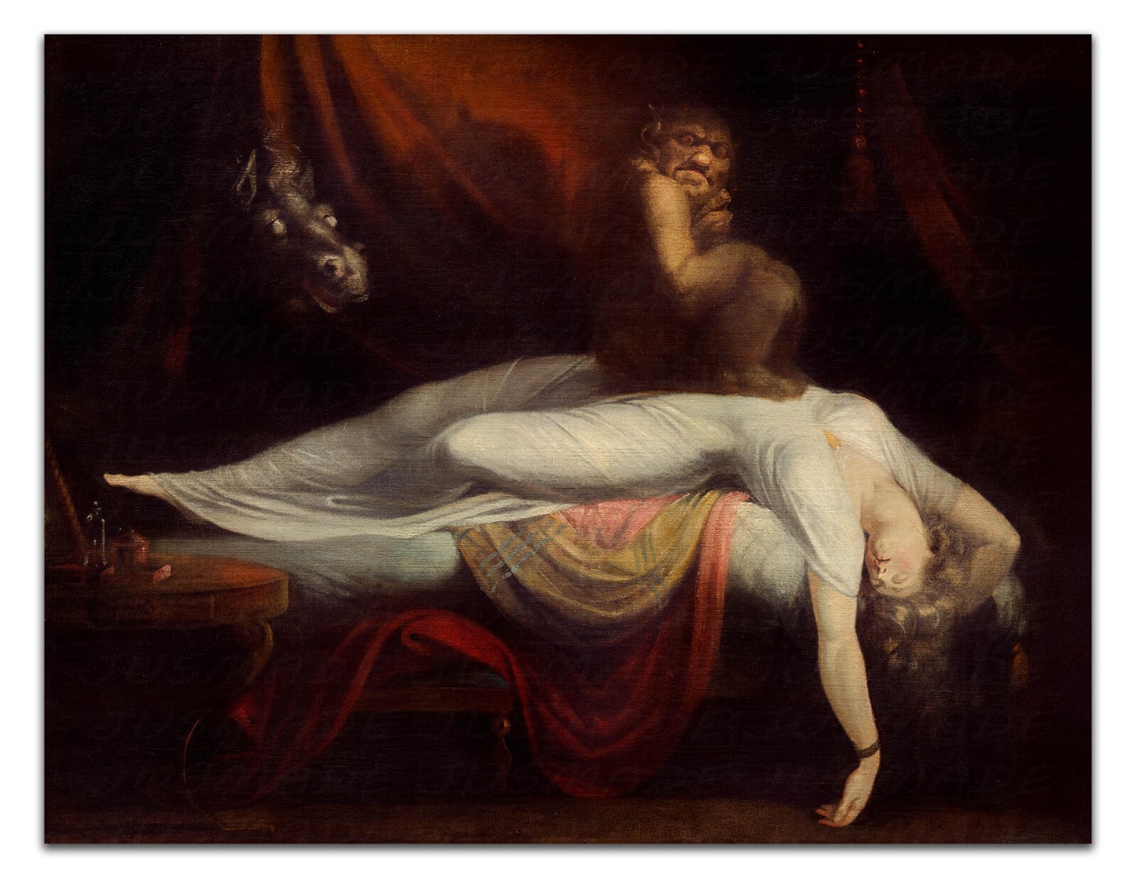 The Nightmare – Johann Heinrich Füssli 1781 Dark Gothic Horror Art Print