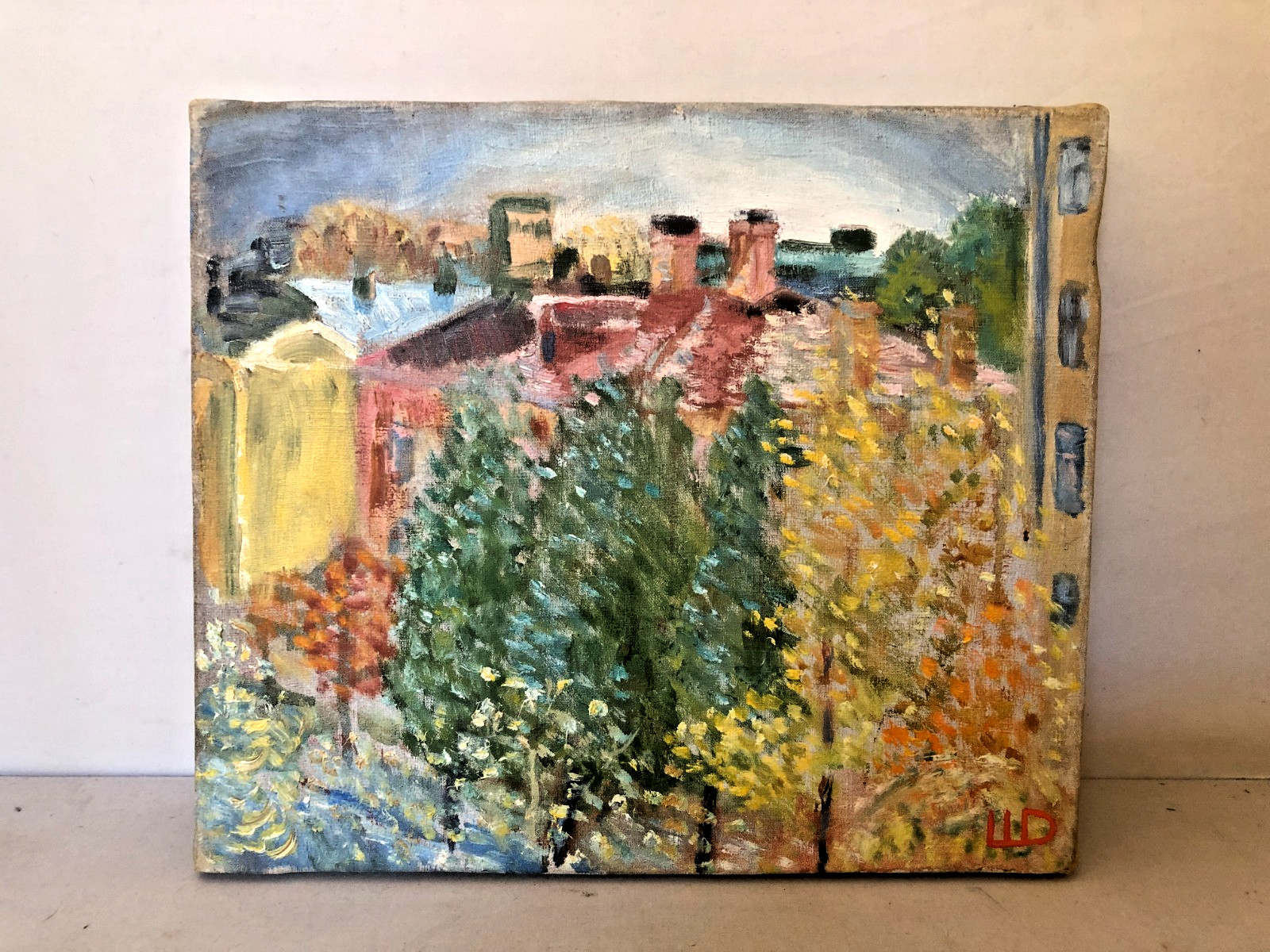 Original Oil  Painting on Canvas Dimitry Shagin, Russian B.1957, Mitki: 13 Line.