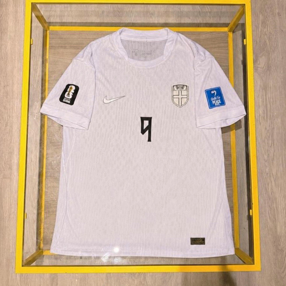 Nike Norway Erling Braut Haaland #9 Soccer Jersey White Mens S #Haaland #Jersey
