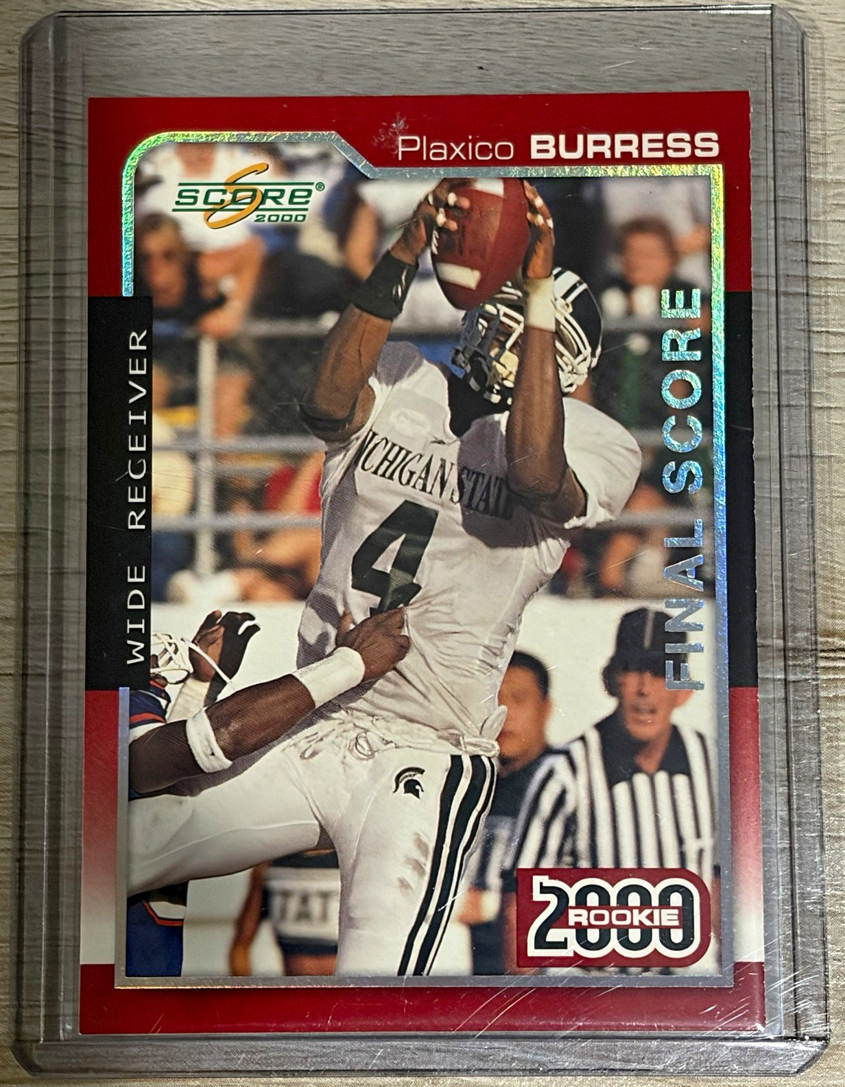 Score 2000 Final Score #/35 Plaxico Burress RC #279 Michigan State Spartans