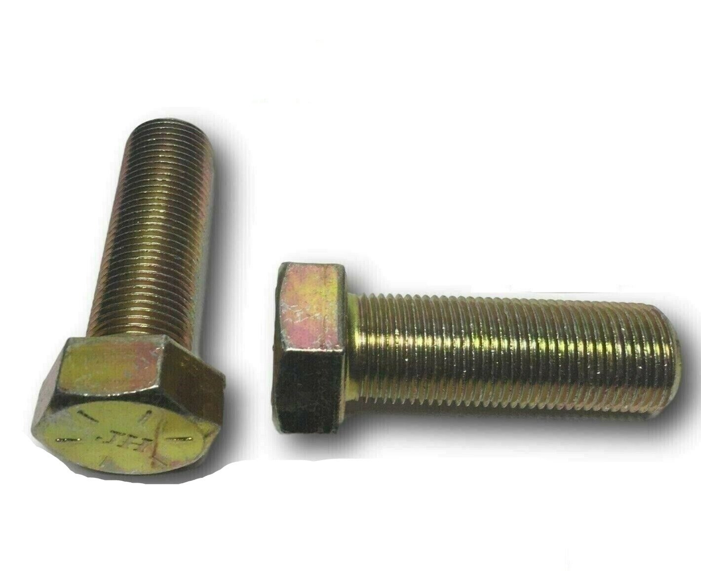 7/16-20 Hex Bolt Yellow Zinc Grade 8 Cap Screw Fine Thread (Choose Size & Qty)