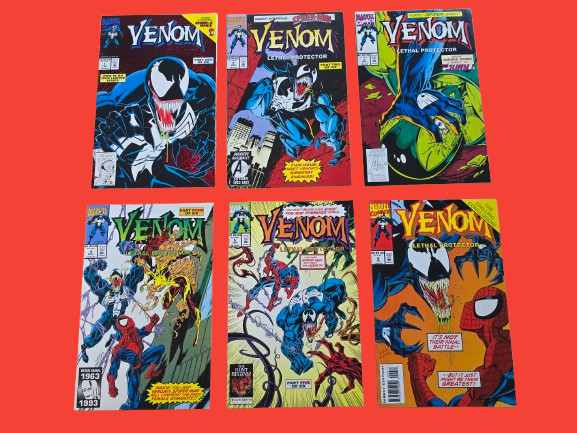 Venom Lethal Protector #1-6 Complete Set 1993 Marvel Comics Spider-Man Lot