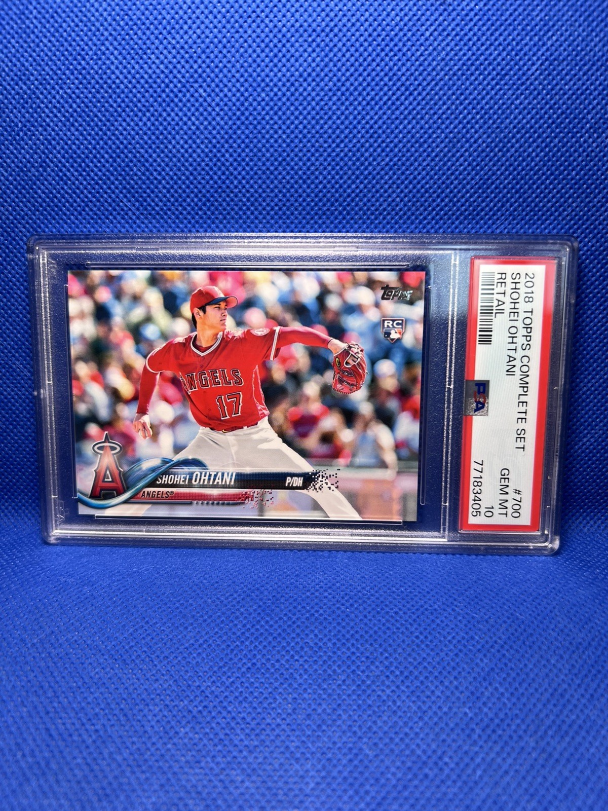 Topps 2018 Complete Set Shohei Ohtani Rookie Retail #700 Angels PSA 10 Topps 2018 Complete Set Shohei Ohtani Rookie Retail #700 Angels PSA 10