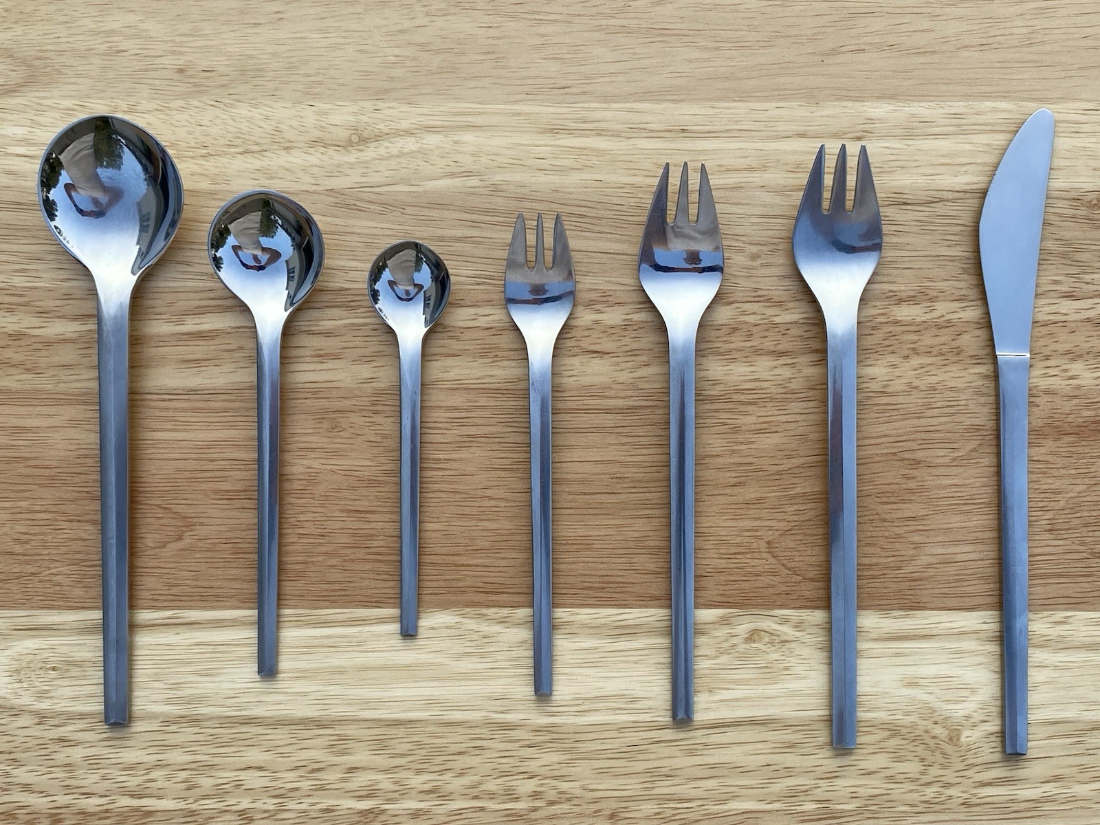 Rare Mid Century Danish Modern Raadvad Orion Flatware - Complete 7-pc Setting