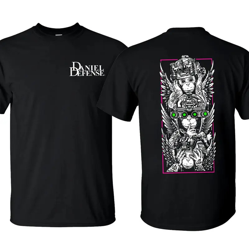 Daniel Defense x Proverbial Maxim T-Shirt Patriot Military Gun Graphic Tee