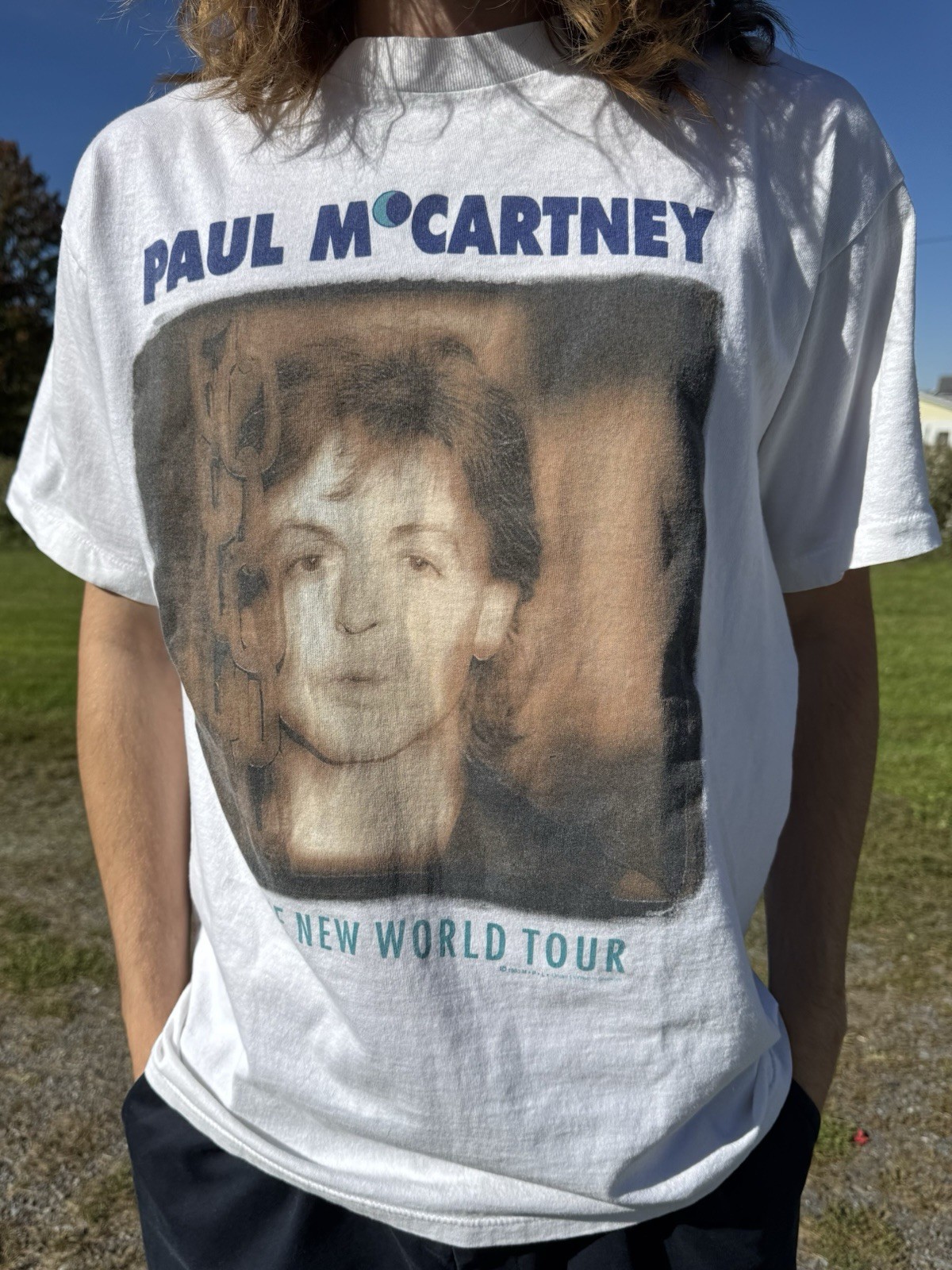 VTG 1993 Paul McCartney New World Tour Shirt Brockum L VTG 1993 Paul McCartney New World Tour Shirt Brockum L