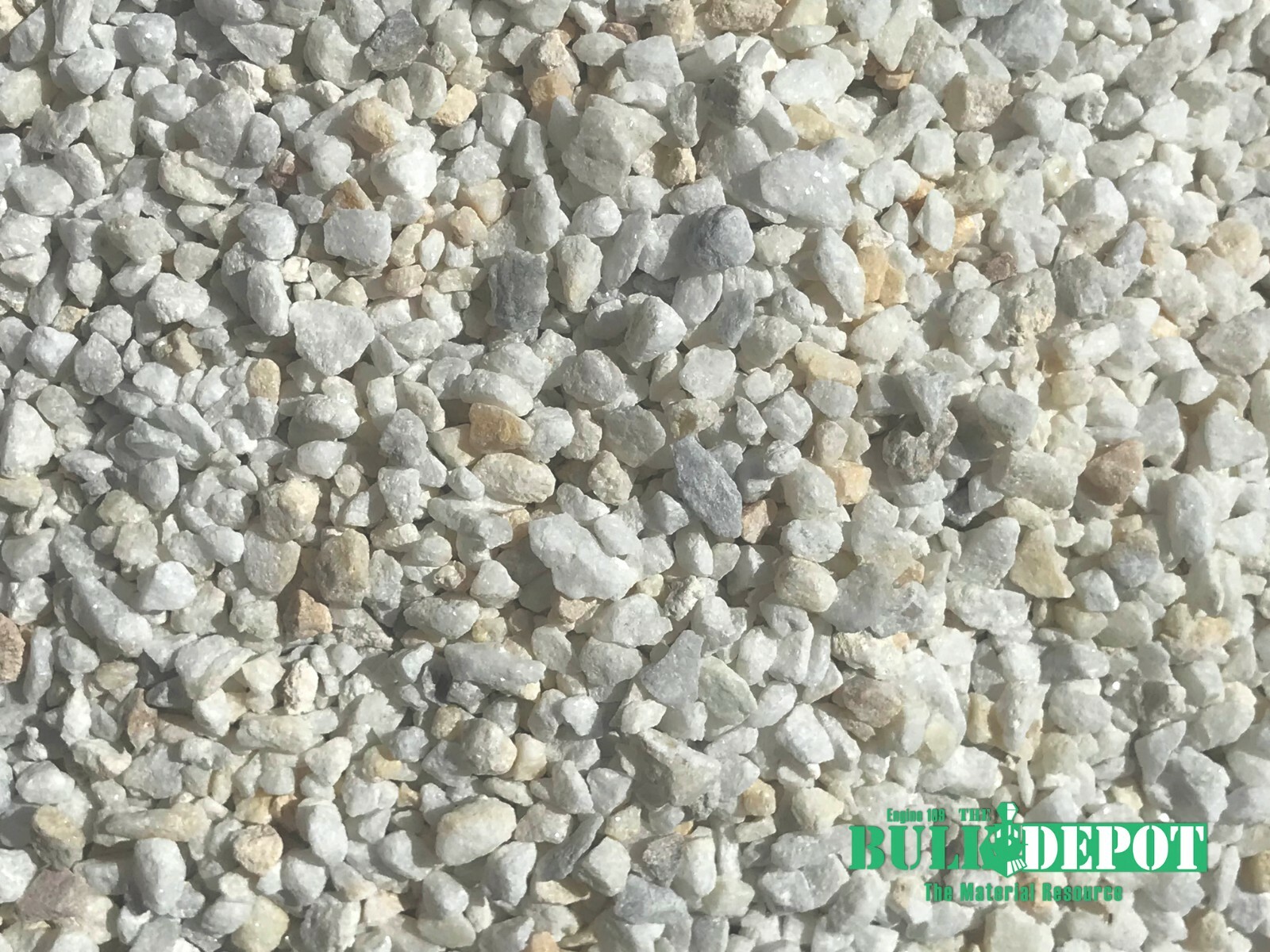 24 Pounds of White Dolomite Pea Gravel Rock from Engine 109 The Bulk Depot