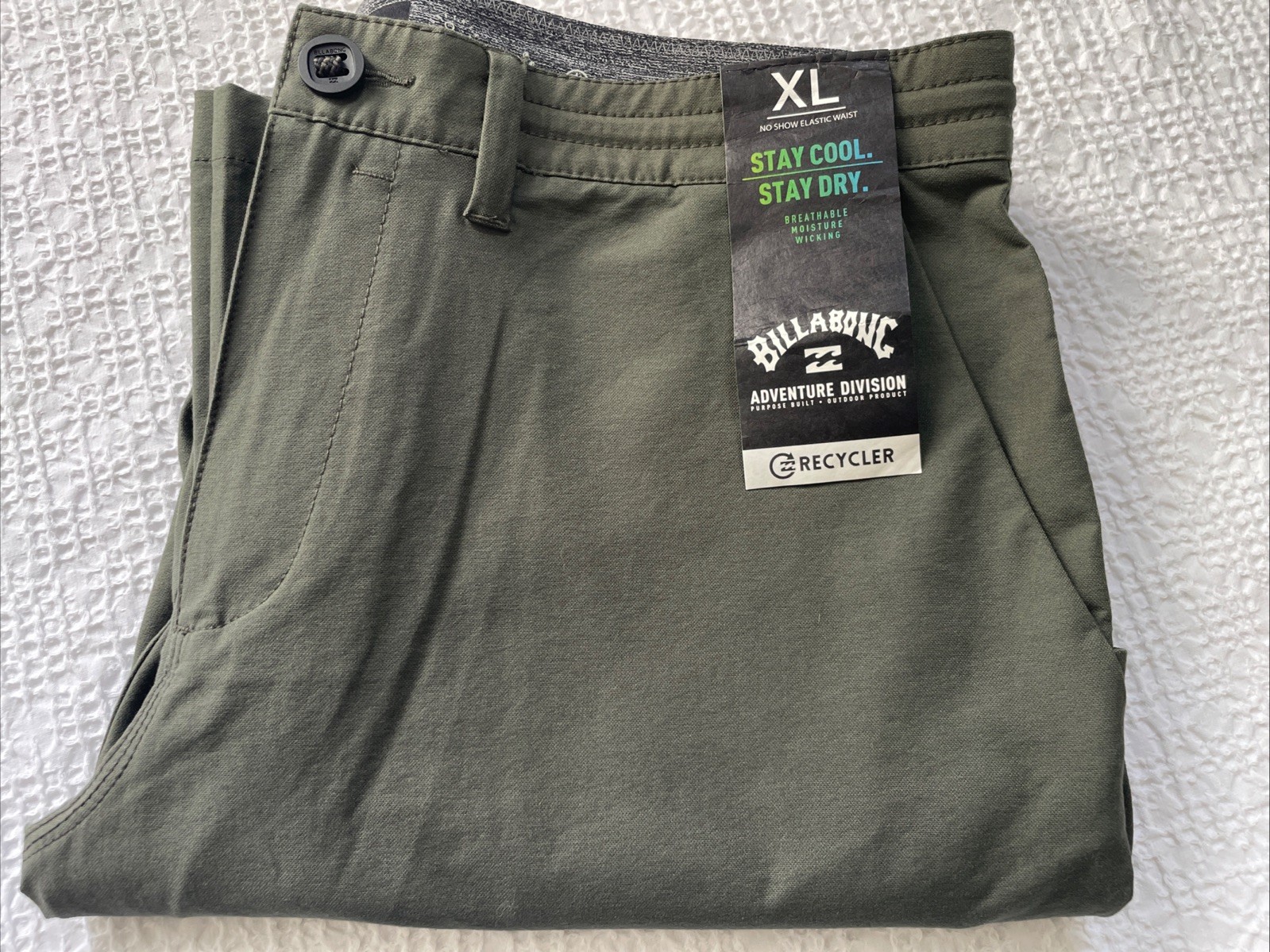 Men’s Billabong A/Div Surftrek Plus Pants Size XL In Slate Green