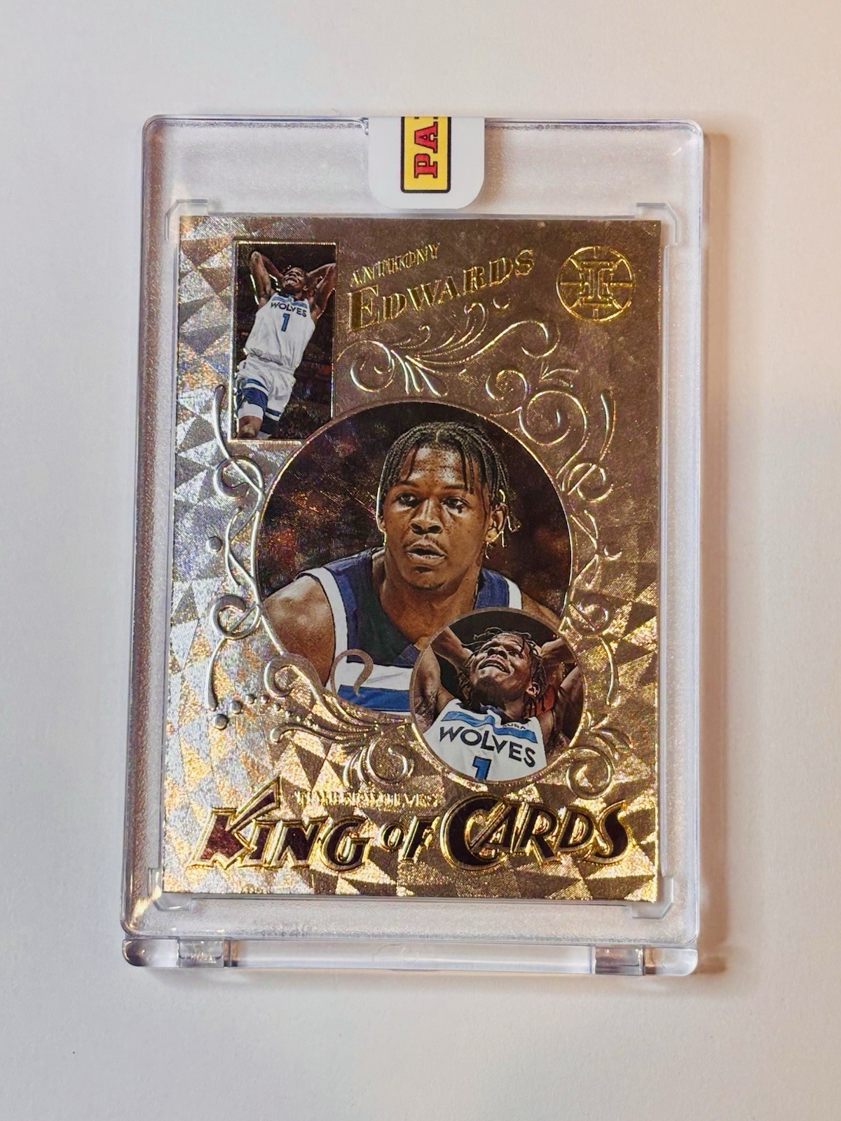 Anthony Edwards RARE REFRACTOR SSP INVESTMENT CARD T-Wolves MVP MINT ENCASED