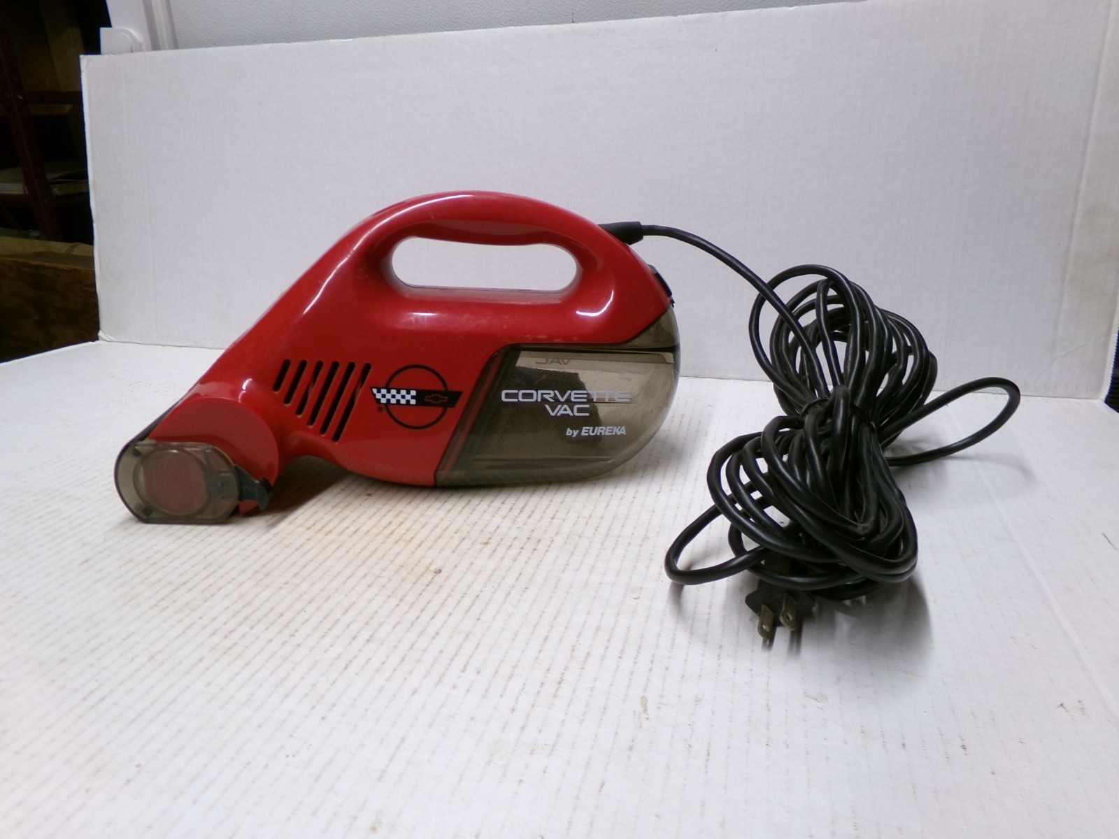 Corvette Vac by Eureka Model 52 Hand Held Corded Red Car Vacuum Corvette Vac by Eureka Model 52 Hand Held Corded Red Car Vacuum