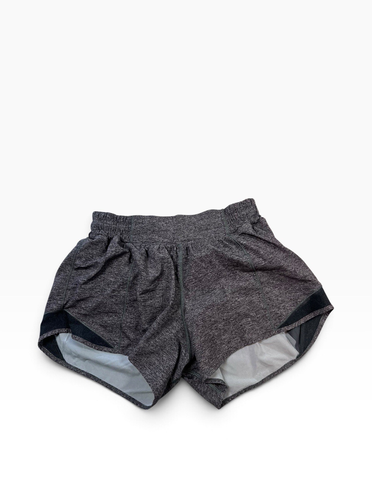 Gray Lululemon Hotty Hot Gym Running Athletic Shorts Women\'s Size 6 Tall