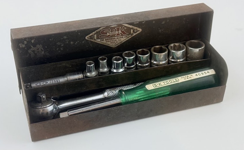 Vtg S-K SK Tool Breaking Bar Socket Set 1/4\ Vtg S-K SK Tool Breaking Bar Socket Set 1/4\