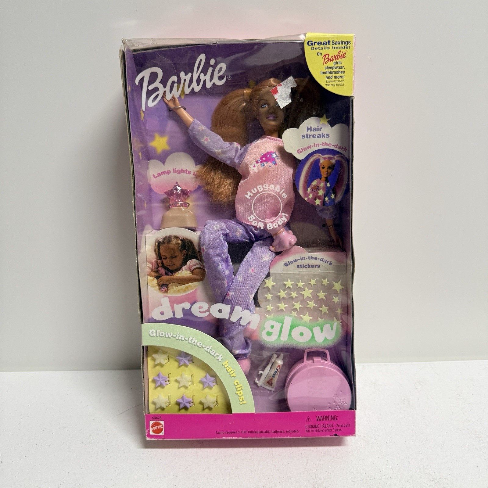 Barbie Dream Glow Doll with Huggable Soft Body 2001 Mattel 54476 (Box Damage) Barbie Dream Glow Doll with Huggable Soft Body 2001 Mattel 54476 (Box Damage)