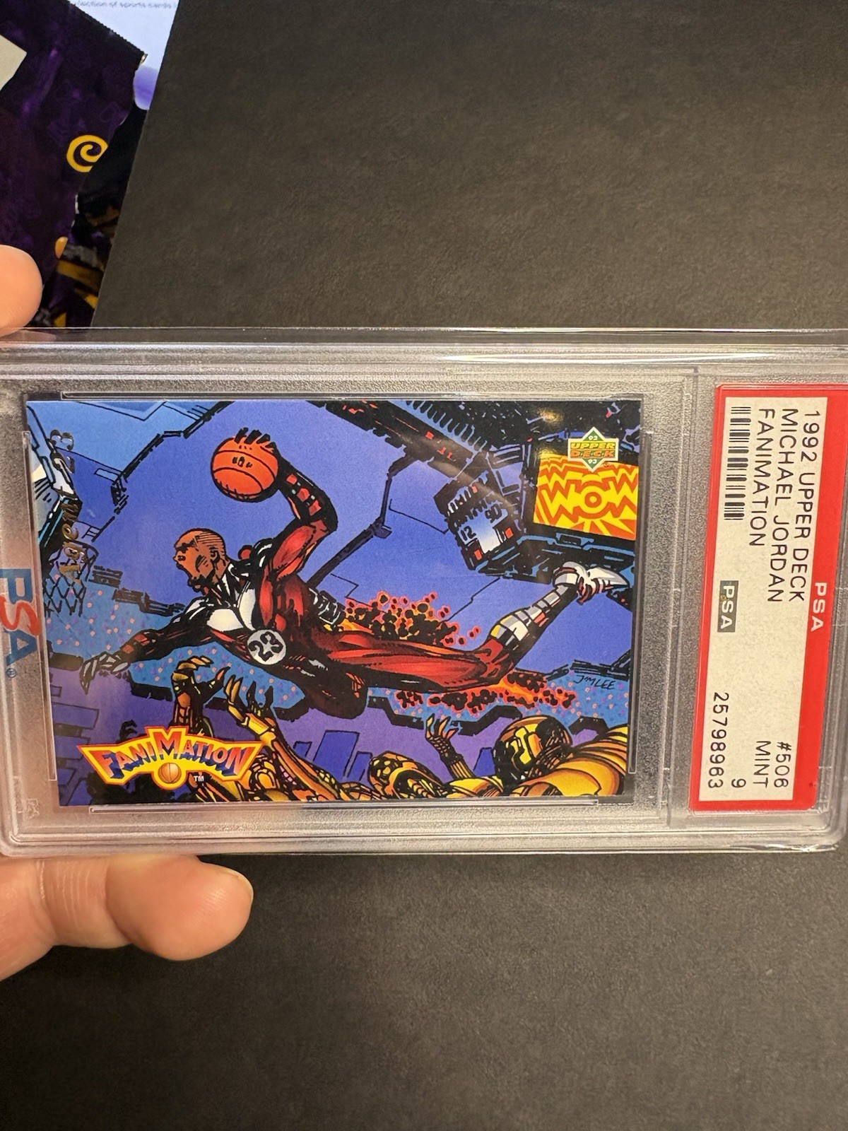 Upper Deck 1992 Fanimation Michael Jordan #506 Bulls PSA 9 Insert Upper Deck 1992 Fanimation Michael Jordan #506 Bulls PSA 9 Insert
