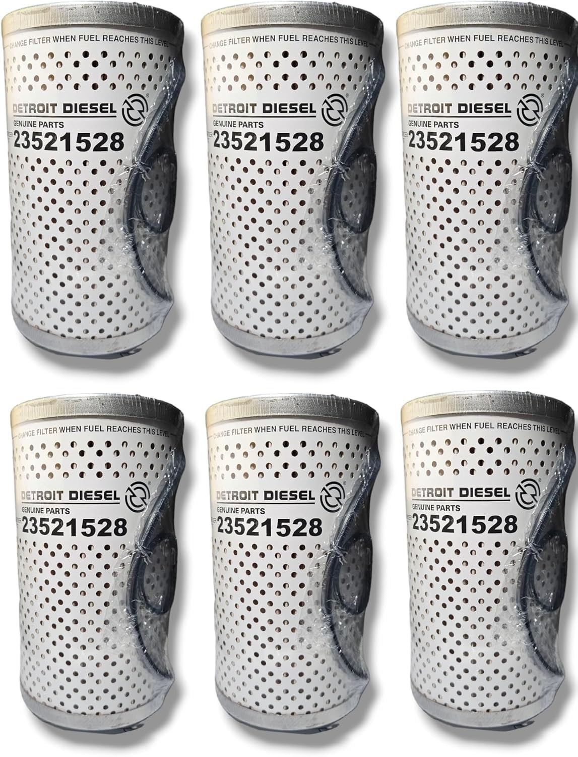 (6 PACK) 23521528 DETROIT FUEL FILTER; PF7744; P550757 FF5369W; FF5369; PF7744;