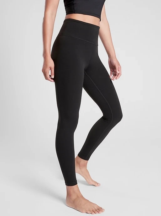 Athleta M  Elation Ultra High Rise Tight Black FULL Length TIGHT MEDIUM NEW