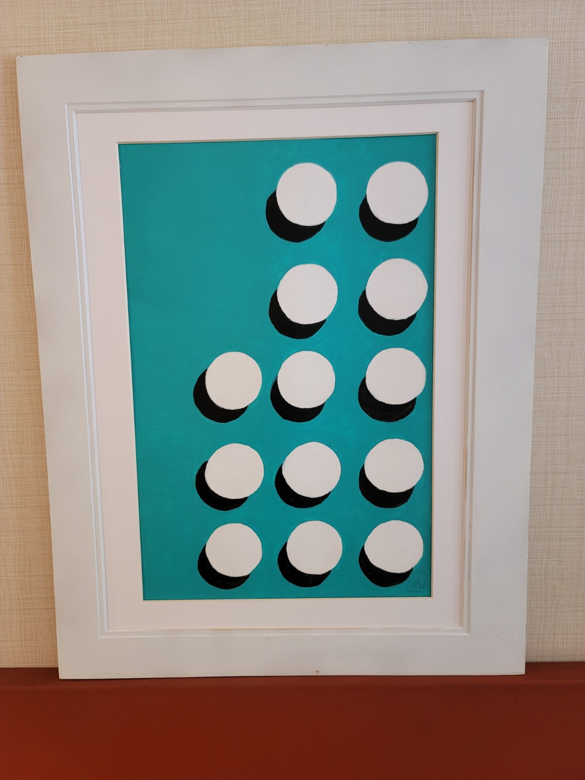 Abstract Painting: Incredible Find in Palm Springs in Style of Agustin Fernandez
