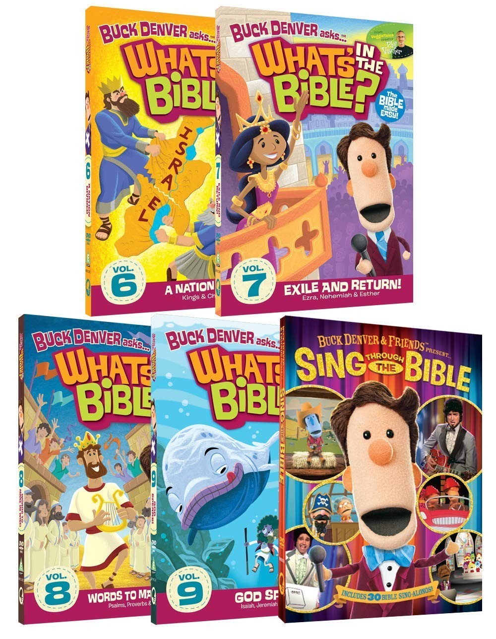 Buck Denver Asks...What\'s in the Bible? Volumes 6-9 plus Sing through the Bible