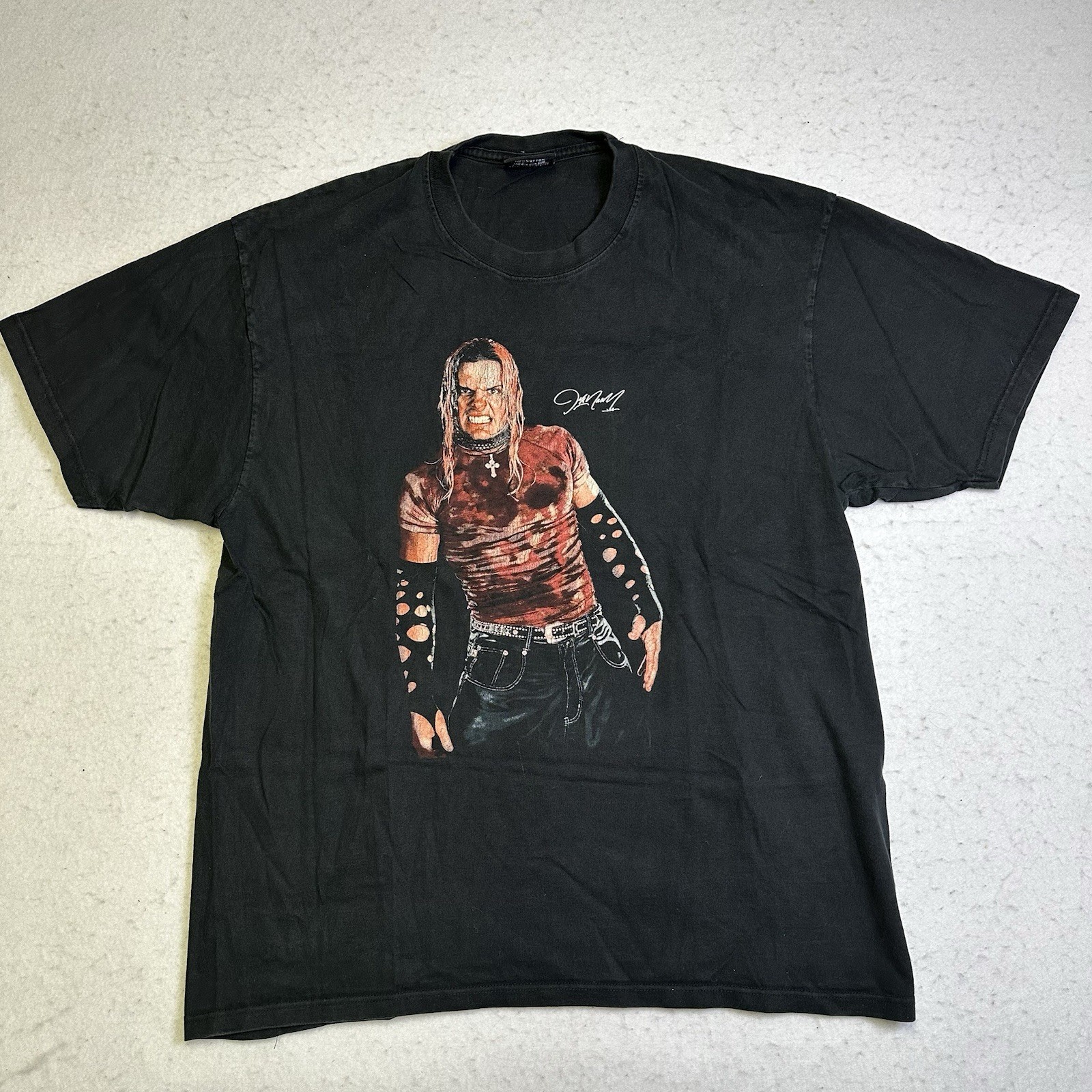 Vintage Jeff Hardy Glow Xpand Your Imagination Wrestling T-Shirt 90s WWF WWE L Vintage Jeff Hardy Glow Xpand Your Imagination Wrestling T-Shirt 90s WWF WWE L