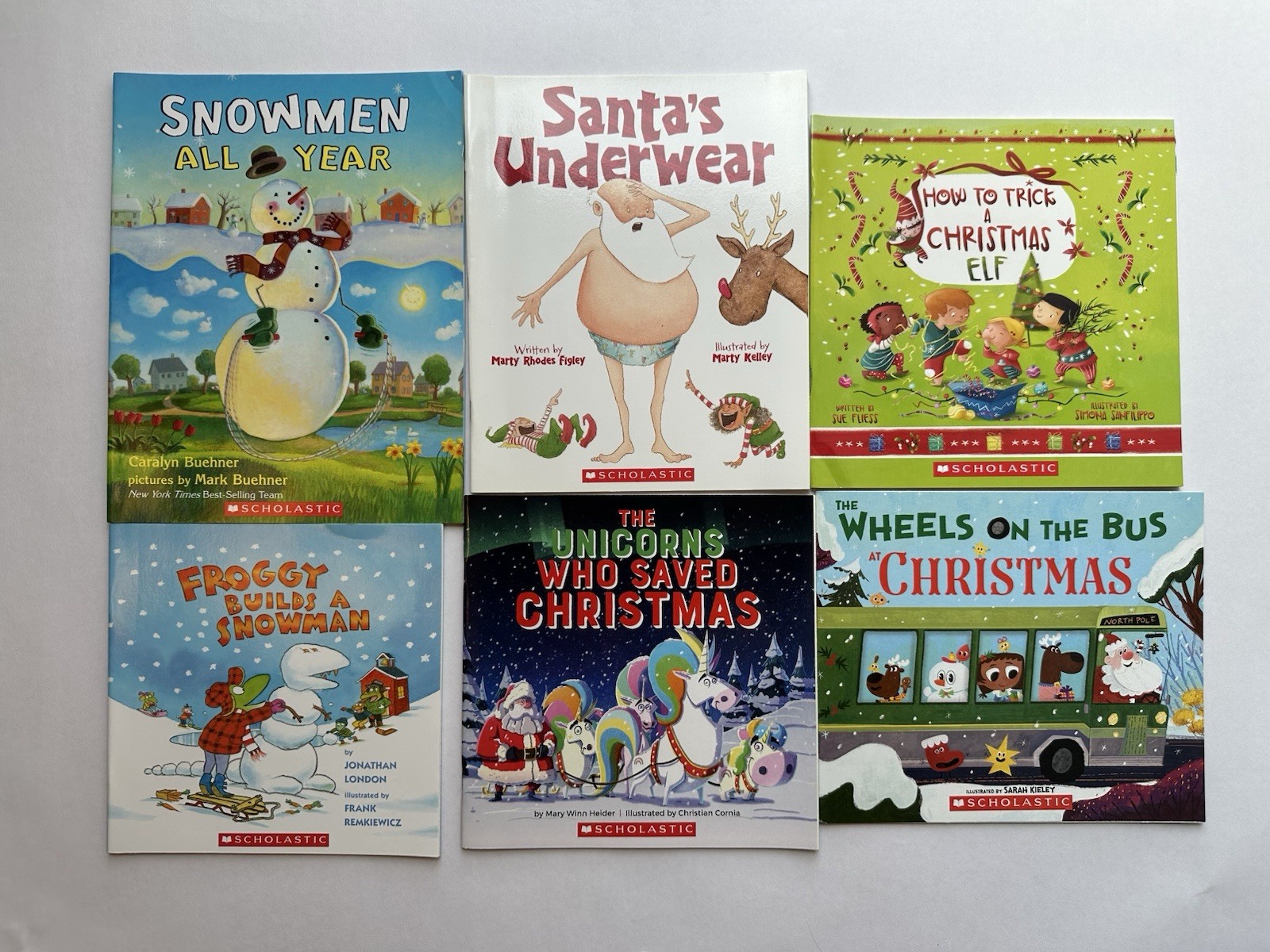 Christmas Winter Children\'s Books Paperback Lot 6 Christmas Winter Children\'s Books Paperback Lot 6